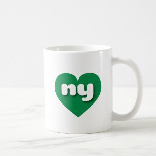 New Yorker Grünes Herz - I Liebe Kaffeetasse