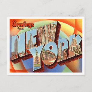 New Yorker Gruß von US-Staaten Postkarte