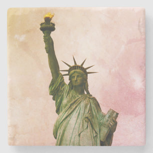 New Yorker Hafen Willkommen in NYC - Lady Liberty Steinuntersetzer