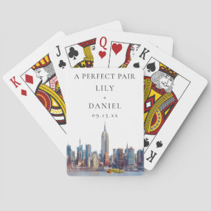 New Yorker Hochzeitsgeschenk Perfektes Paar Spielkarten