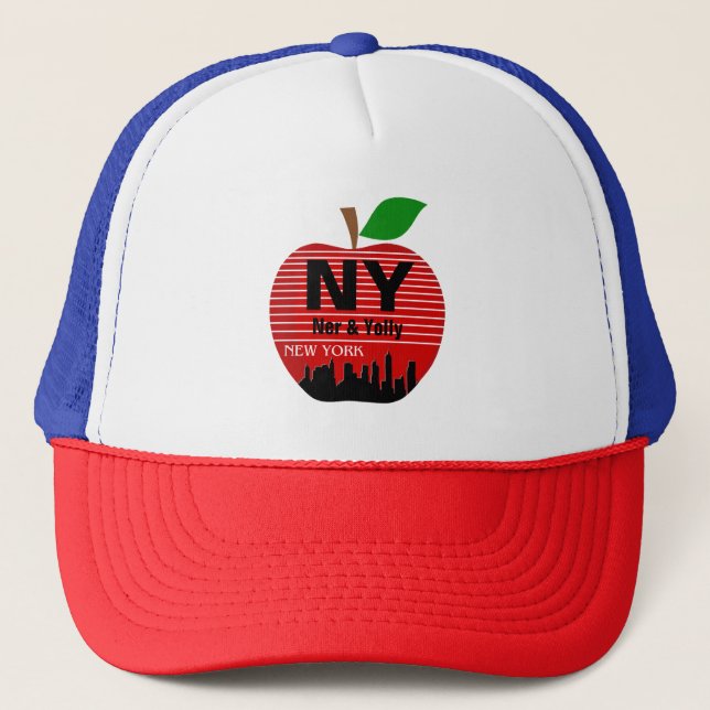 New Yorker Individuelle Name Der große Apple Truckerkappe (Vorderseite)