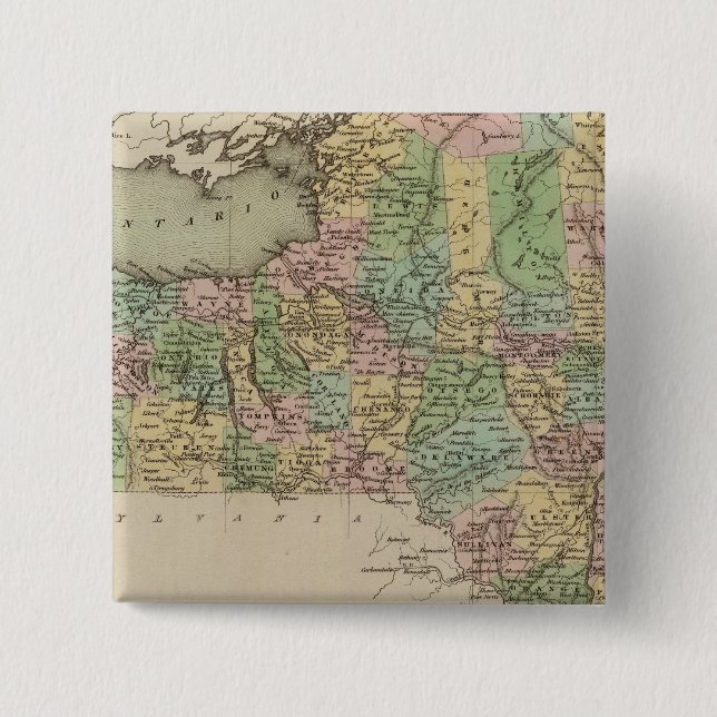New Yorker Karte Button (Vorderseite)