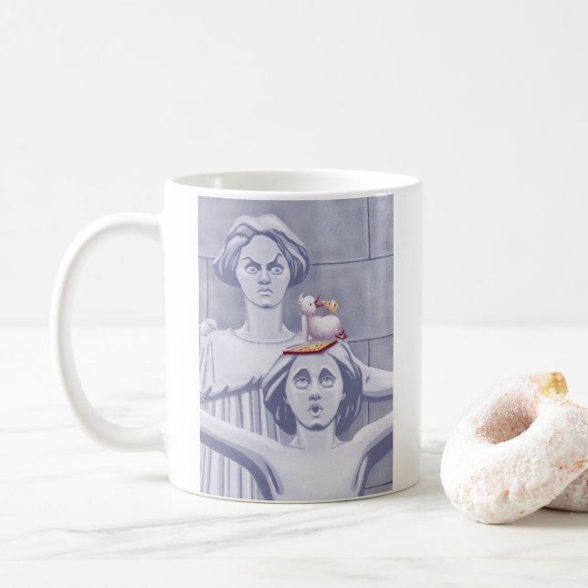 New Yorker Konflikt Kaffeetasse (Mit Donut)