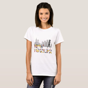 New Yorker Lady, Schönheit, elegant, elegant T-Shirt