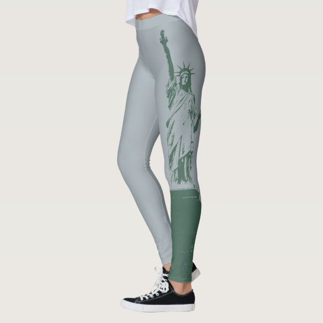 New Yorker Leggings-Freiheitsstatue "Stretchy Pant Leggings (Links)