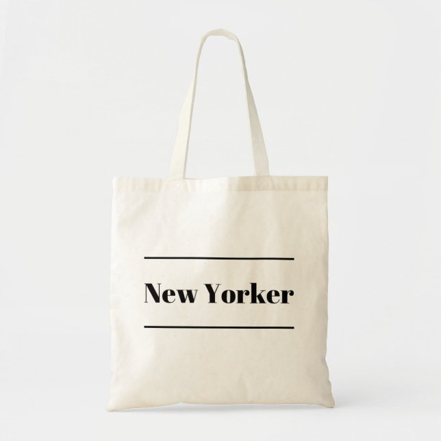 New Yorker, New York City Tote Bag Tragetasche (Vorne)