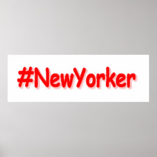"#New Yorker " Niedliches Design. Jetzt kaufen Poster