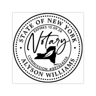 New Yorker Notar Permastempel