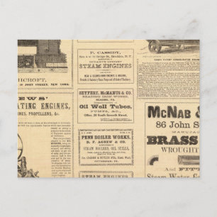 New Yorker Ölwerbung Postkarte