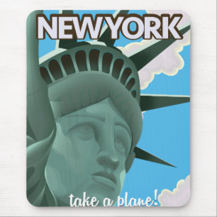 New Yorker Plakatstatue für Liberty Travel Mousepad