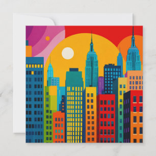 New Yorker Pop Art Feiertagskarte
