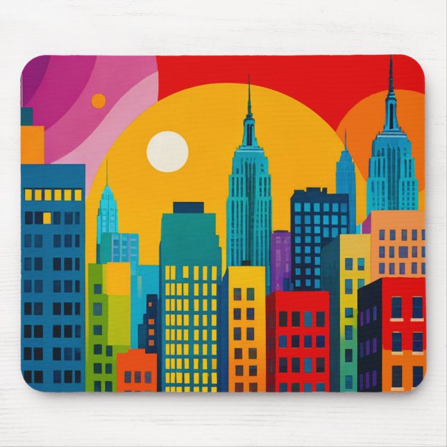 New Yorker Pop Art Mousepad (Vorne)