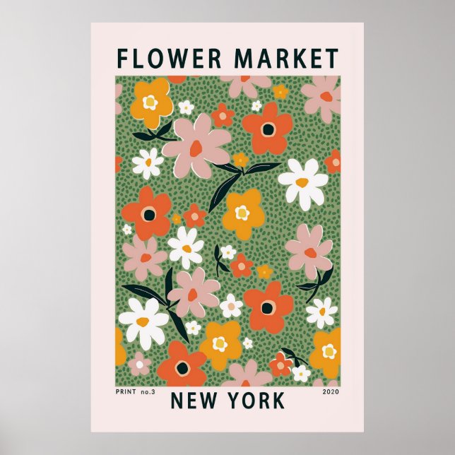 New Yorker Poster-Markt für Blume Poster (Vorne)