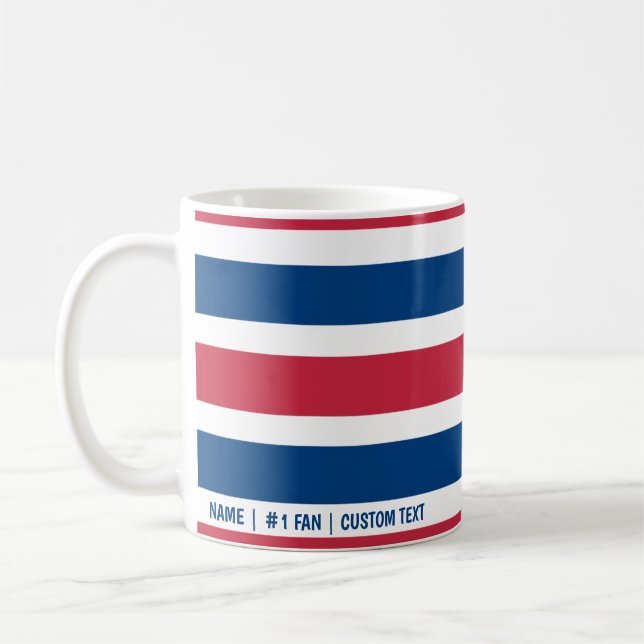 New Yorker Riesen-Minimalistische Farbbars Kaffeetasse (Links)
