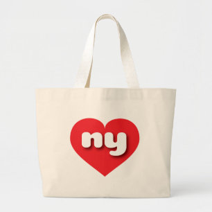 New Yorker Rotes Herz - I Liebe Jumbo Stoffbeutel