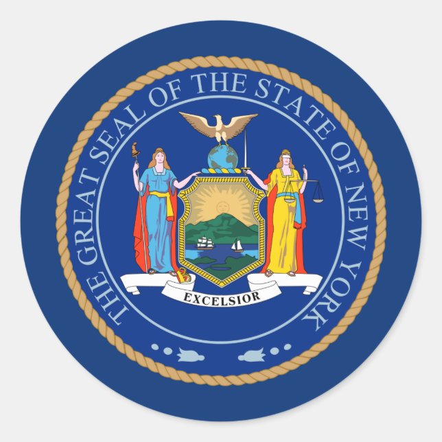 New Yorker Siegel, Siegel des New Yorker Sticker (Vorderseite)