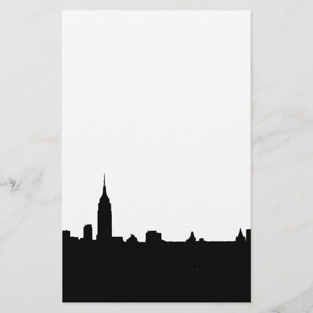 New Yorker Silhouette Black & White (Vorderseite)