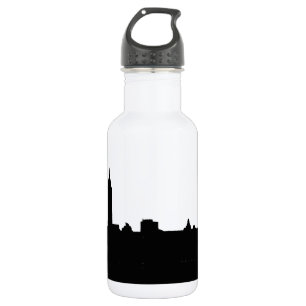 New Yorker Silhouette Black & White Edelstahlflasche