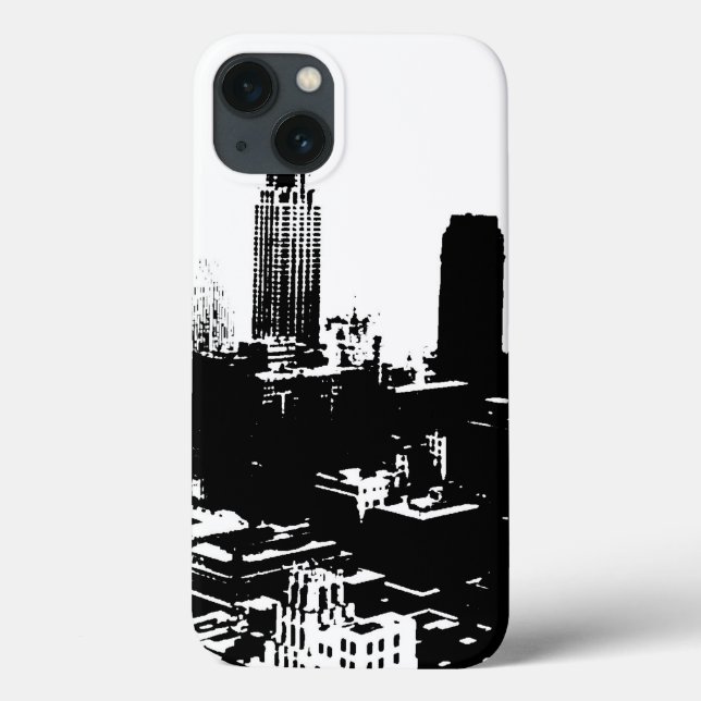 New Yorker Silhouette Case-Mate iPhone Hülle (Rückseite)