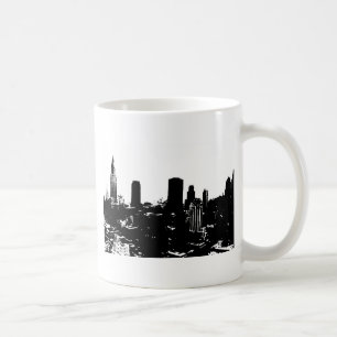 New Yorker Silhouette Kaffeetasse