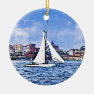 New Yorker Skyline Keramik Ornament