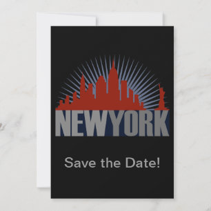 New Yorker Skyline Save The Date