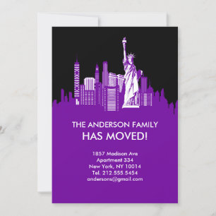 New Yorker Skyline-Umzugsankündigung Ankündigung