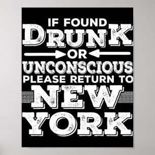 New Yorker Sprüche Lustig Ny Poster