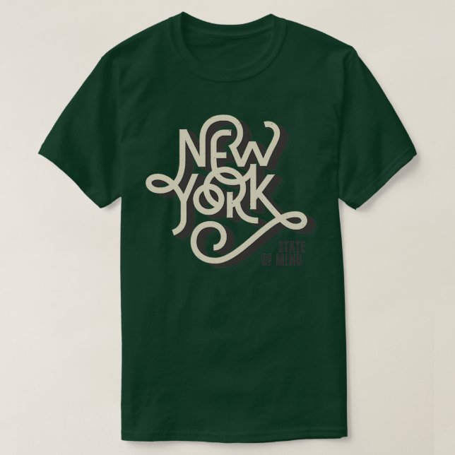 New Yorker Staat des Geistes T-Shirt (Design vorne)