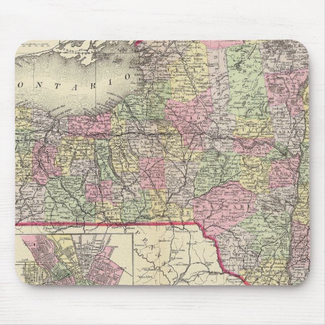 New Yorker Staat Mousepad (Vorne)