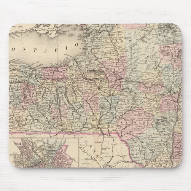 New Yorker Staat Mousepad (Vorne)