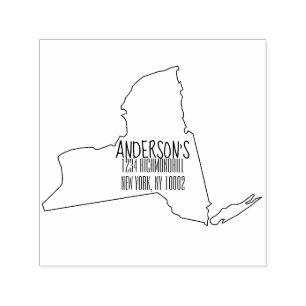 New Yorker Staat Self Incentive Rubber Briefmarke Permastempel