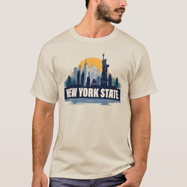 New Yorker Staat, USA T-Shirt (Vorderseite)