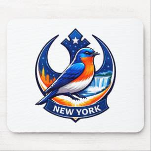 New Yorker Staat Vogel Widerstand Blaumeise NY wid Mousepad