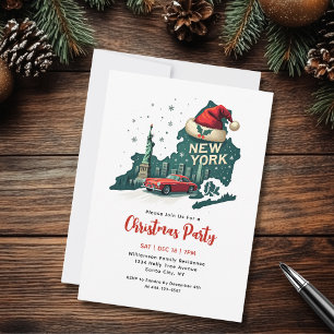 New Yorker Staat Weihnachtsfeier Einladung