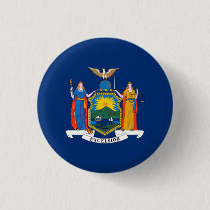 New Yorker Staatsflagge Button