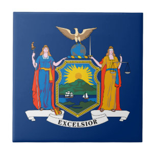 New Yorker Staatsflagge Fliese