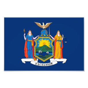 New Yorker Staatsflagge Fotodruck