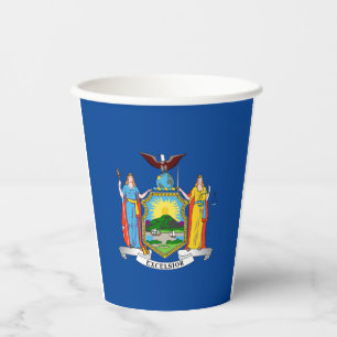 New Yorker Staatsflagge Papiertassen Pappbecher