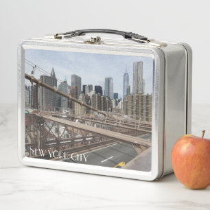 New Yorker Stadt Manhattan Skyline Metall Brotdose