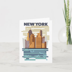 New Yorker Stadt-Silhouette Einladung