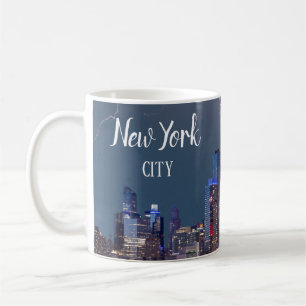 New Yorker Stadt-Skyline-Blitz Kaffeetasse