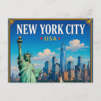 🗽 New Yorker Stadt-Skyline-Erinnerung aus Manhatt