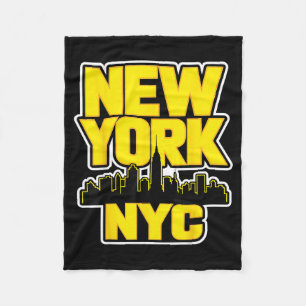New Yorker Stadtansicht Bronx Queens Manhattan Sta Fleecedecke