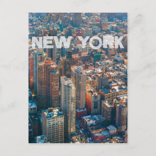 New Yorker Stadtbild Postkarte