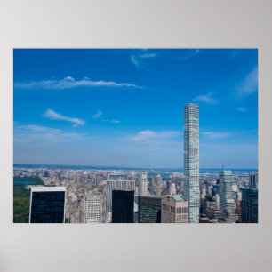 New Yorker Stadtpanorama und Luftbild von Central Poster