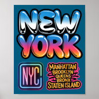 New Yorker Stadtsilhouette Bronx Queens Manhattan 