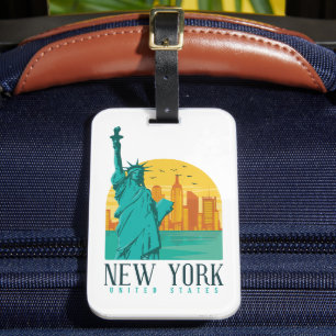 New Yorker stilvolle Skyline Gepäckanhänger