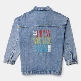 New Yorker Strassenmode Jeansjacke