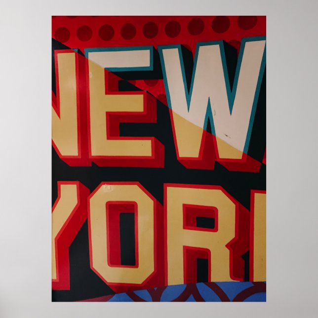 New Yorker Text Poster (Vorne)